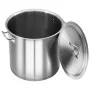 Edelstahltopf 26 L 32x32 cm von vidaXL, hohe Töpfe - Ref: Foro24-51133, Preis: 88,12 €, Rabatt: %