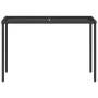 Mesa de jardín superficie de vidrio ratán PE negro 115x54x74 cm de , Mesas de jardín - Ref: Foro24-365072, Precio: 75,44 €, D...