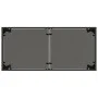 Mesa de jardín superficie de vidrio ratán PE negro 115x54x74 cm de , Mesas de jardín - Ref: Foro24-365072, Precio: 75,44 €, D...