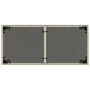 Garden table with light gray PE rattan surface glass top 115x54x74 cm by , Garden tables - Ref: Foro24-365079, Price: 74,35 €...