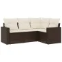 Set mit 4 Gartensofas und -kissen Kunstrattanbraun von , Gartensets - Ref: Foro24-3218903, Preis: 297,68 €, Rabatt: %