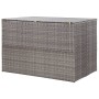 Graue Garten-Aufbewahrungsbox aus synthetischem Rattan, 150 x 100 x 100 cm von vidaXL, Aufbewahrungsboxen für den Außenbereic...