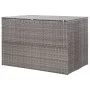 Graue Garten-Aufbewahrungsbox aus synthetischem Rattan, 150 x 100 x 100 cm von vidaXL, Aufbewahrungsboxen für den Außenbereic...