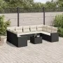 Garden sofa set 10 pieces with black synthetic rattan cushions by , Modular outdoor sofas - Ref: Foro24-3251743, Price: 594,0...