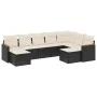 Set de sofás de jardín 8 piezas y cojines ratán sintético negro de , Conjuntos de jardín - Ref: Foro24-3258941, Precio: 512,0...