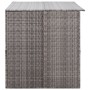 Graue Garten-Aufbewahrungsbox aus synthetischem Rattan, 150 x 100 x 100 cm von vidaXL, Aufbewahrungsboxen für den Außenbereic...