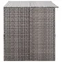 Graue Garten-Aufbewahrungsbox aus synthetischem Rattan, 150 x 100 x 100 cm von vidaXL, Aufbewahrungsboxen für den Außenbereic...