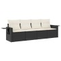 4-piece garden sofa set with black synthetic rattan cushions by , Garden sets - Ref: Foro24-3252213, Price: 261,36 €, Discoun...