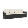 4-piece garden sofa set with black synthetic rattan cushions by , Garden sets - Ref: Foro24-3252213, Price: 257,85 €, Discoun...