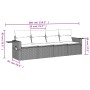 4-piece garden sofa set with black synthetic rattan cushions by , Garden sets - Ref: Foro24-3252213, Price: 261,36 €, Discoun...
