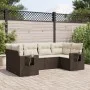 Set sofás de jardín 6 piezas y cojines ratán sintético marrón de , Conjuntos de jardín - Ref: Foro24-3252920, Precio: 455,13 ...