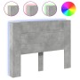 Bettkopfteil in Betongrau mit LED-Licht, 140 x 16,5 x 103,5 cm von , Kopf- und Fußteile - Ref: Foro24-839248, Preis: 79,87 €,...