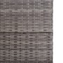Graue Garten-Aufbewahrungsbox aus synthetischem Rattan, 150 x 100 x 100 cm von vidaXL, Aufbewahrungsboxen für den Außenbereic...
