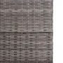 Graue Garten-Aufbewahrungsbox aus synthetischem Rattan, 150 x 100 x 100 cm von vidaXL, Aufbewahrungsboxen für den Außenbereic...
