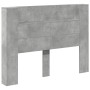 Cabecero de cama con luz LED gris hormigón 140x16,5x103,5 cm de , Cabeceros y pies de cama - Ref: Foro24-839248, Precio: 79,8...