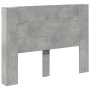 Concrete gray bed headboard with LED light 140x16.5x103.5 cm by , Headboards and footboards - Ref: Foro24-839248, Price: 78,8...