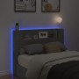 Cabecero de cama con luz LED gris hormigón 140x16,5x103,5 cm de , Cabeceros y pies de cama - Ref: Foro24-839248, Precio: 79,8...