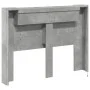 Concrete gray bed headboard with LED light 140x16.5x103.5 cm by , Headboards and footboards - Ref: Foro24-839248, Price: 78,8...