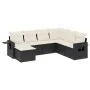 7-piece garden dining set and black synthetic rattan cushions by , Garden sets - Ref: Foro24-3252833, Price: 423,63 €, Discou...