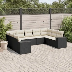 8-piece garden sofa set and black synthetic rattan cushions by , Garden sets - Ref: Foro24-3255333, Price: 568,51 €, Discount: %