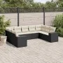 Set de sofás de jardín 8 piezas y cojines ratán sintético negro de , Conjuntos de jardín - Ref: Foro24-3255333, Precio: 569,7...
