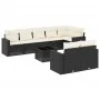 8-piece garden sofa set and black synthetic rattan cushions by , Modular outdoor sofas - Ref: Foro24-3251563, Price: 560,46 €...