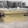 Coffee table with LED lights Sonoma oak 90x50x40 cm by , Coffee table - Ref: Foro24-839849, Price: 83,34 €, Discount: %