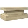 Coffee table with LED lights Sonoma oak 90x50x40 cm by , Coffee table - Ref: Foro24-839849, Price: 83,34 €, Discount: %