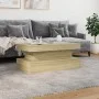 Coffee table with LED lights Sonoma oak 90x50x40 cm by , Coffee table - Ref: Foro24-839849, Price: 83,34 €, Discount: %