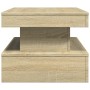 Coffee table with LED lights Sonoma oak 90x50x40 cm by , Coffee table - Ref: Foro24-839849, Price: 69,72 €, Discount: %