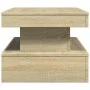Coffee table with LED lights Sonoma oak 90x50x40 cm by , Coffee table - Ref: Foro24-839849, Price: 83,34 €, Discount: %