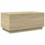 Mesa de centro con luces LED roble Sonoma 90x50x40 cm by , Coffee table - Ref: Foro24-839877, Price: 51,45 €, Discount: %