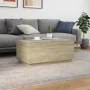 Mesa de centro con luces LED roble Sonoma 90x50x40 cm by , Coffee table - Ref: Foro24-839877, Price: 51,45 €, Discount: %