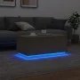 Mesa de centro con luces LED roble Sonoma 90x50x40 cm by , Coffee table - Ref: Foro24-839877, Price: 51,45 €, Discount: %