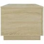 Mesa de centro con luces LED roble Sonoma 90x50x40 cm by , Coffee table - Ref: Foro24-839877, Price: 51,45 €, Discount: %