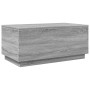 Mesa de centro con luces LED gris Sonoma 90x50x40 cm by , Coffee table - Ref: Foro24-839880, Price: 65,17 €, Discount: %