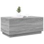 Mesa de centro con luces LED gris Sonoma 90x50x40 cm by , Coffee table - Ref: Foro24-839880, Price: 65,17 €, Discount: %