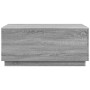 Mesa de centro con luces LED gris Sonoma 90x50x40 cm by , Coffee table - Ref: Foro24-839880, Price: 65,17 €, Discount: %