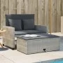 Garden sofa with cushions 2 seater light gray synthetic rattan by , Outdoor sofas - Ref: Foro24-365137, Price: 264,94 €, Disc...