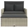 Garden sofa with cushions 2 seater light gray synthetic rattan by , Outdoor sofas - Ref: Foro24-365137, Price: 264,94 €, Disc...