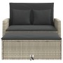 Gartensofa mit Kissen, 2-Sitzer, hellgraues synthetisches Rattan von , Outdoor-Sofas - Ref: Foro24-365137, Preis: 301,68 €, R...