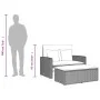 Gartensofa mit Kissen, 2-Sitzer, hellgraues synthetisches Rattan von , Outdoor-Sofas - Ref: Foro24-365137, Preis: 264,52 €, R...