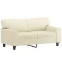 2-Sitzer-Sofa aus cremefarbenem Kunstleder, 120 cm von , Sofas - Ref: Foro24-359413, Preis: 218,68 €, Rabatt: %