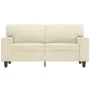 2-Sitzer-Sofa aus cremefarbenem Kunstleder, 120 cm von , Sofas - Ref: Foro24-359413, Preis: 218,68 €, Rabatt: %
