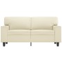 Sofá de 2 plazas de cuero sintético color crema 120 cm de , Sofás - Ref: Foro24-359413, Precio: 221,90 €, Descuento: %
