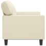 Sofá de 2 plazas de cuero sintético color crema 120 cm de , Sofás - Ref: Foro24-359413, Precio: 221,90 €, Descuento: %