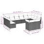 Garden sofa and cushion set 12 pieces brown synthetic rattan by , Garden sets - Ref: Foro24-3218433, Price: 775,49 €, Discoun...
