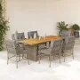 7-piece garden dining set with beige synthetic rattan cushions by , Garden sets - Ref: Foro24-3212078, Price: 829,44 €, Disco...