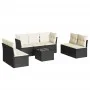 8-piece garden sofa set and black synthetic rattan cushions by , Garden sets - Ref: Foro24-3249255, Price: 445,35 €, Discount: %