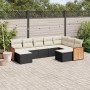 8-piece garden sofa set and black synthetic rattan cushions by , Garden sets - Ref: Foro24-3260621, Price: 532,75 €, Discount: %